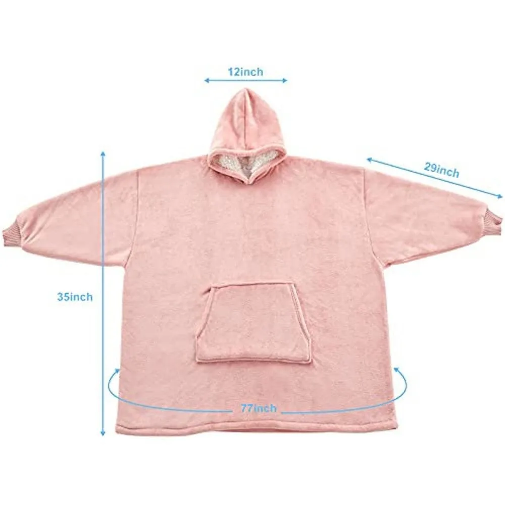 Unisex Oversized Sherpa Wearable Blanket