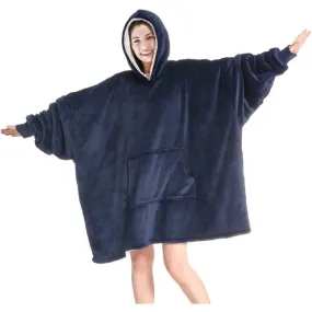 Unisex Oversized Sherpa Wearable Blanket