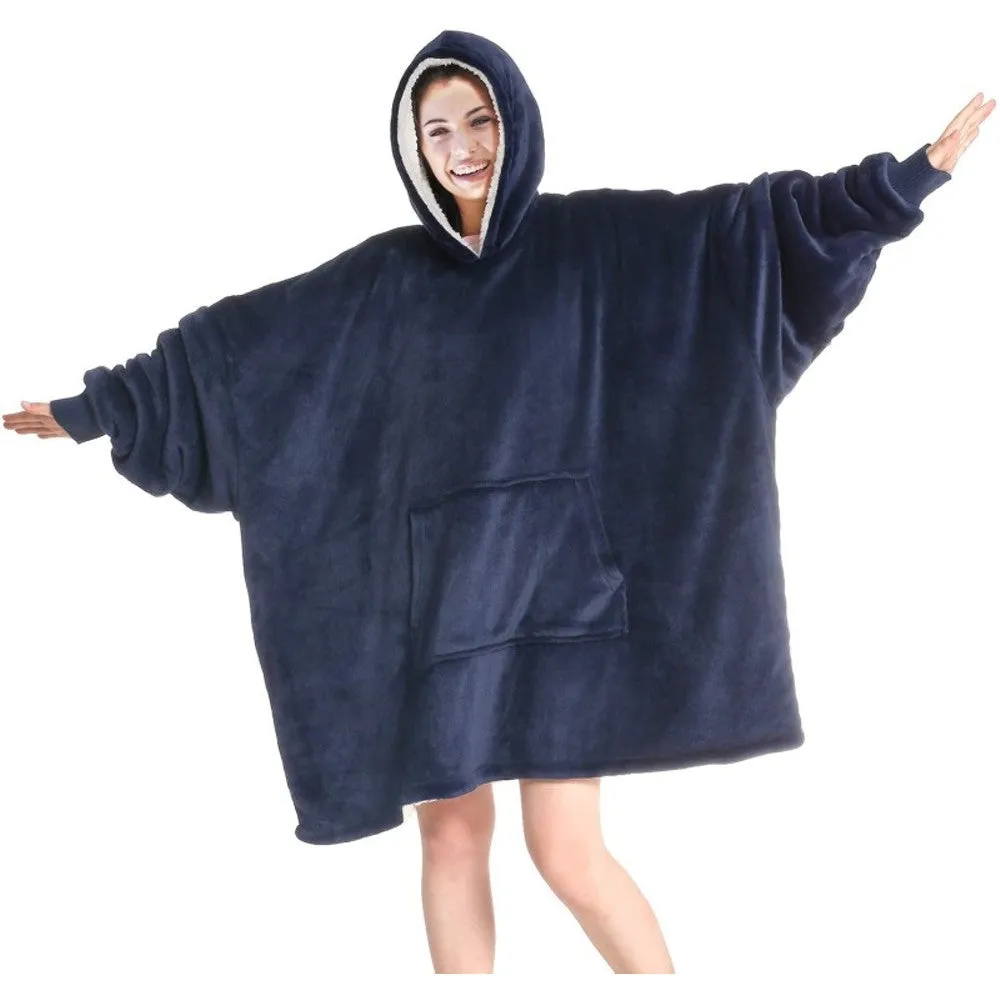 Unisex Oversized Sherpa Wearable Blanket