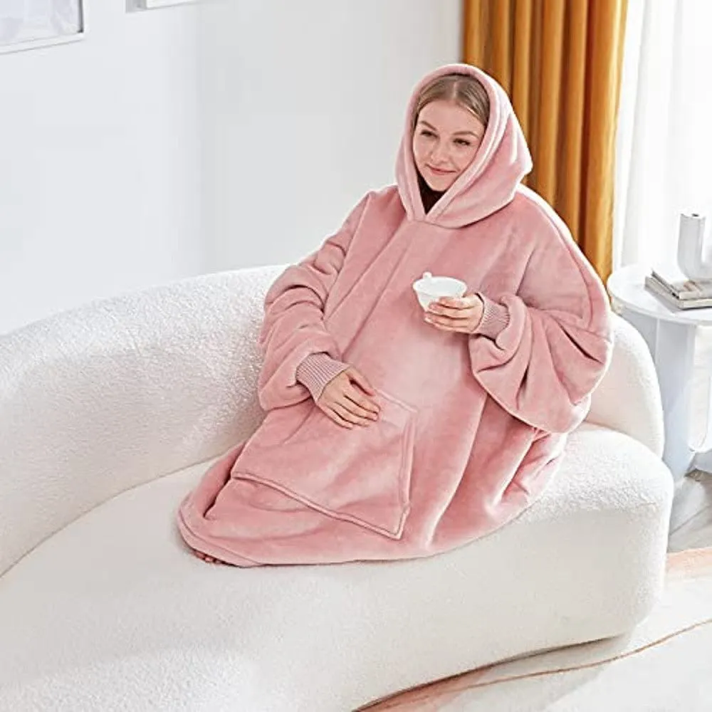 Unisex Oversized Sherpa Wearable Blanket