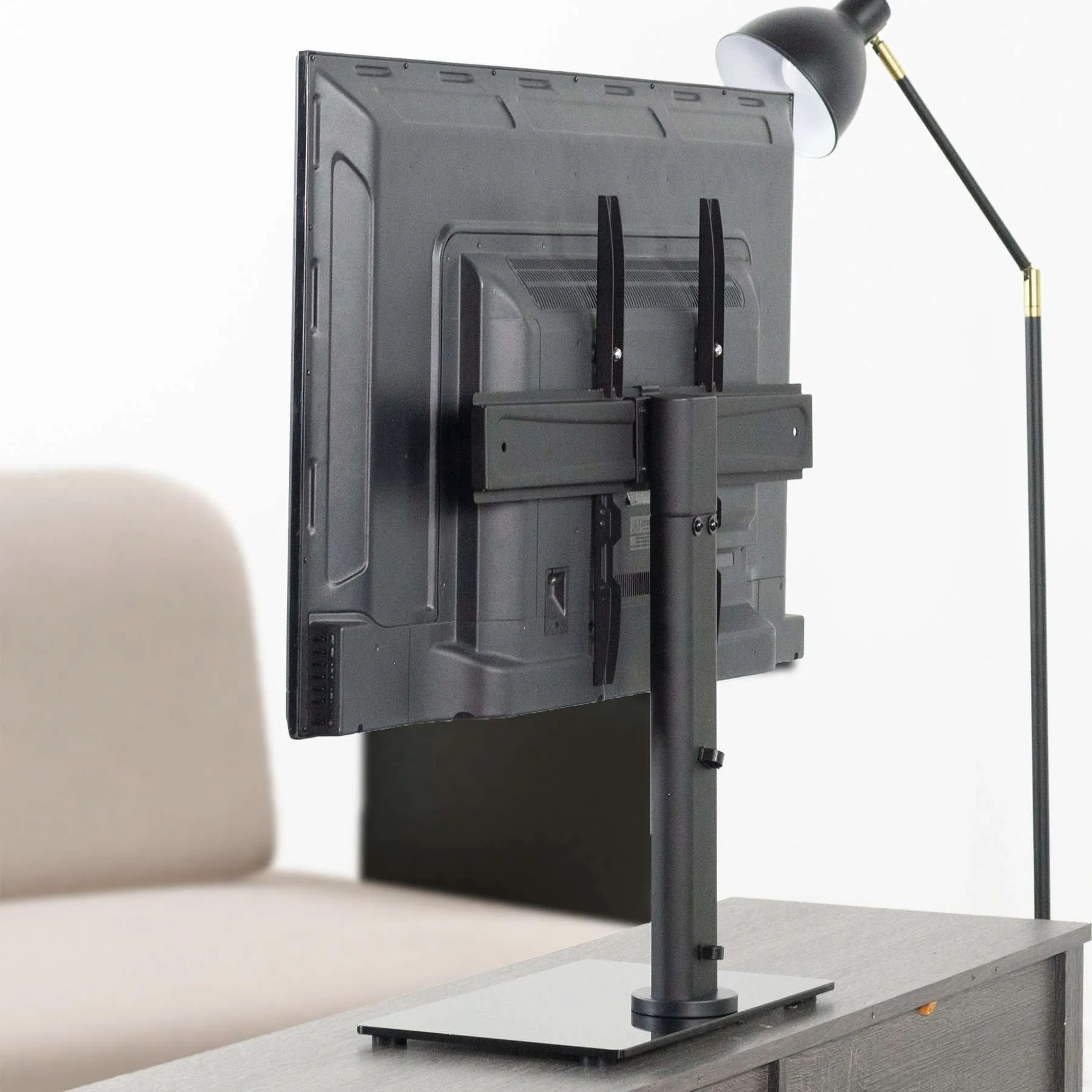 VIVO Tabletop 32" to 65” TV Stands, STAND-TV00L, STAND-TV00H
