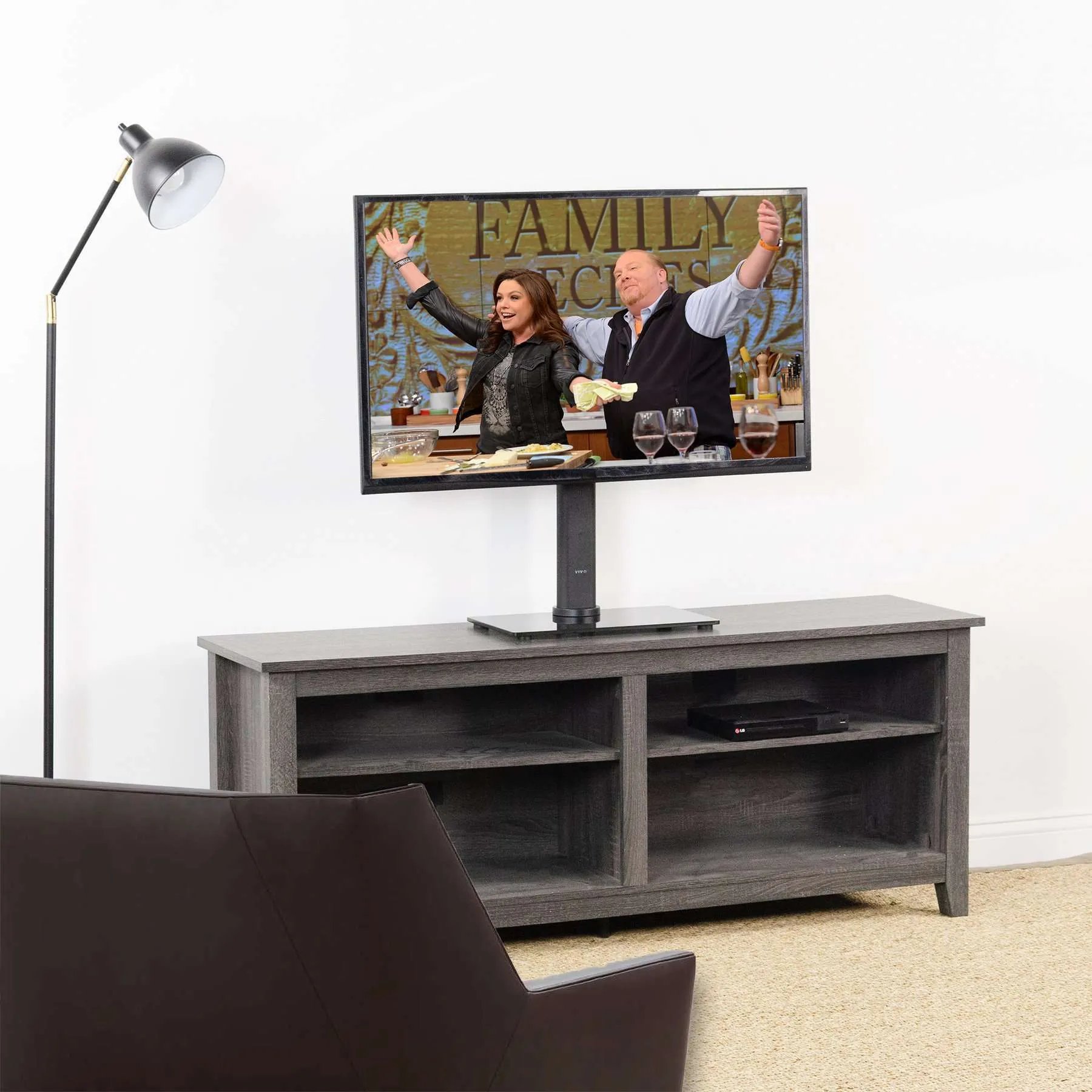 VIVO Tabletop 32" to 65” TV Stands, STAND-TV00L, STAND-TV00H