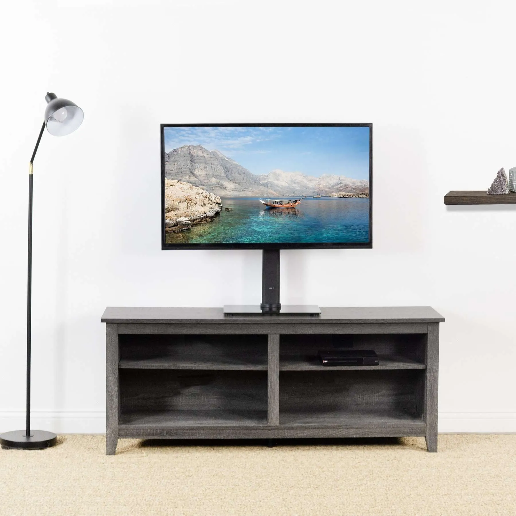 VIVO Tabletop 32" to 65” TV Stands, STAND-TV00L, STAND-TV00H