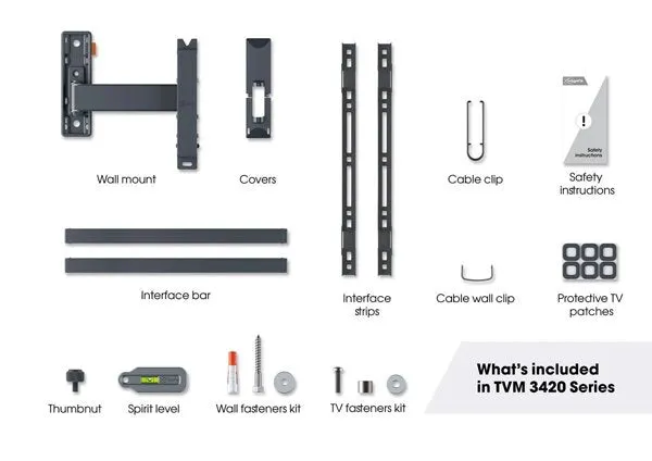 Vogels Comfort TVM 3425 Full-Motion TV Wall Mount for TVs from 32 to 65 inches