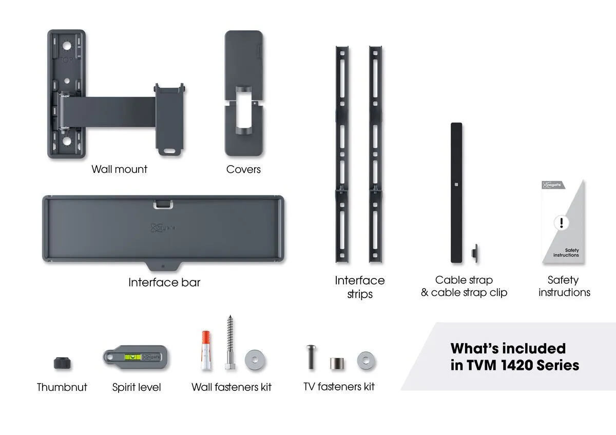 Vogels Quick TVM 1425 Full-Motion TV Wall Mount for TVs from 32 to 65 inches