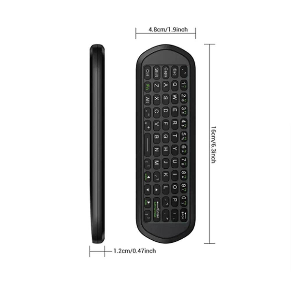 Voice Command Cordless Smart Remote Control With Keyboard