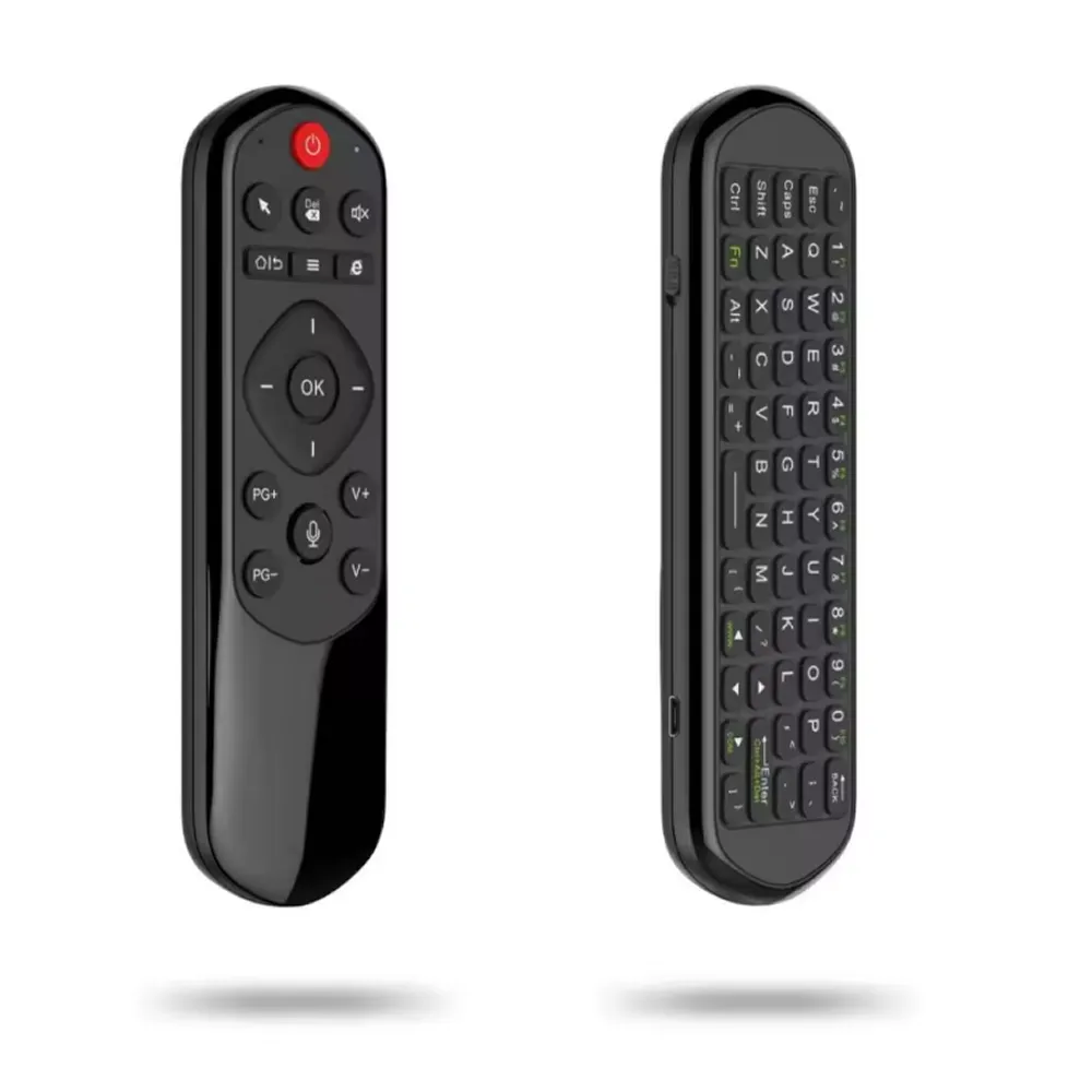 Voice Command Cordless Smart Remote Control With Keyboard