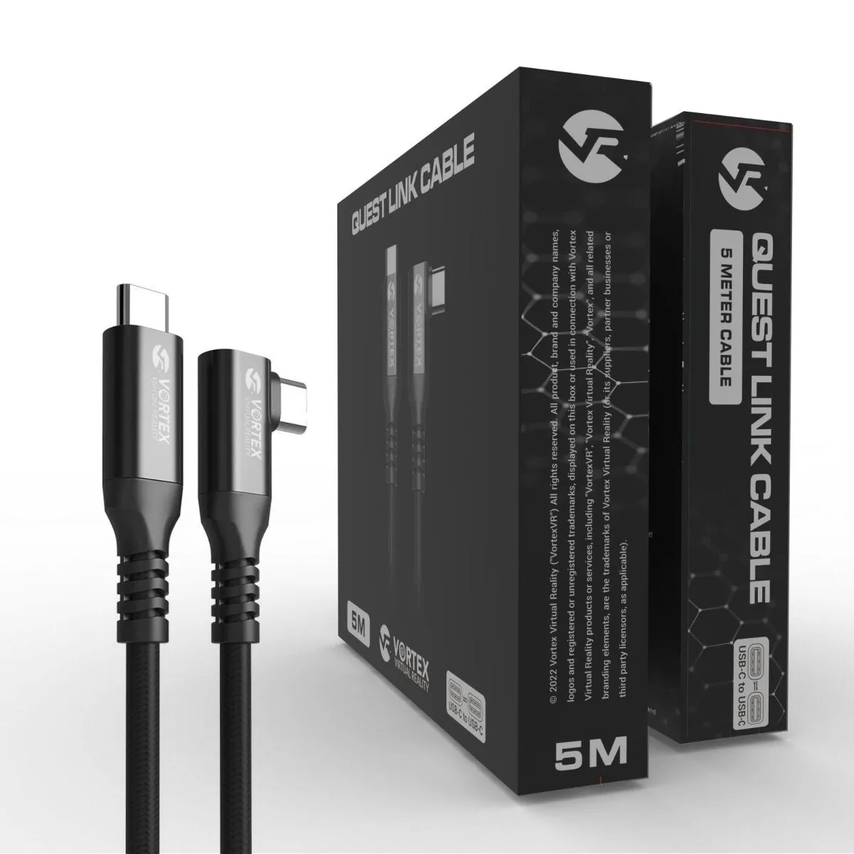 VortexVR cable 5m   Fastener | USB-C | for Quest 3 Quest 3S Quest 2