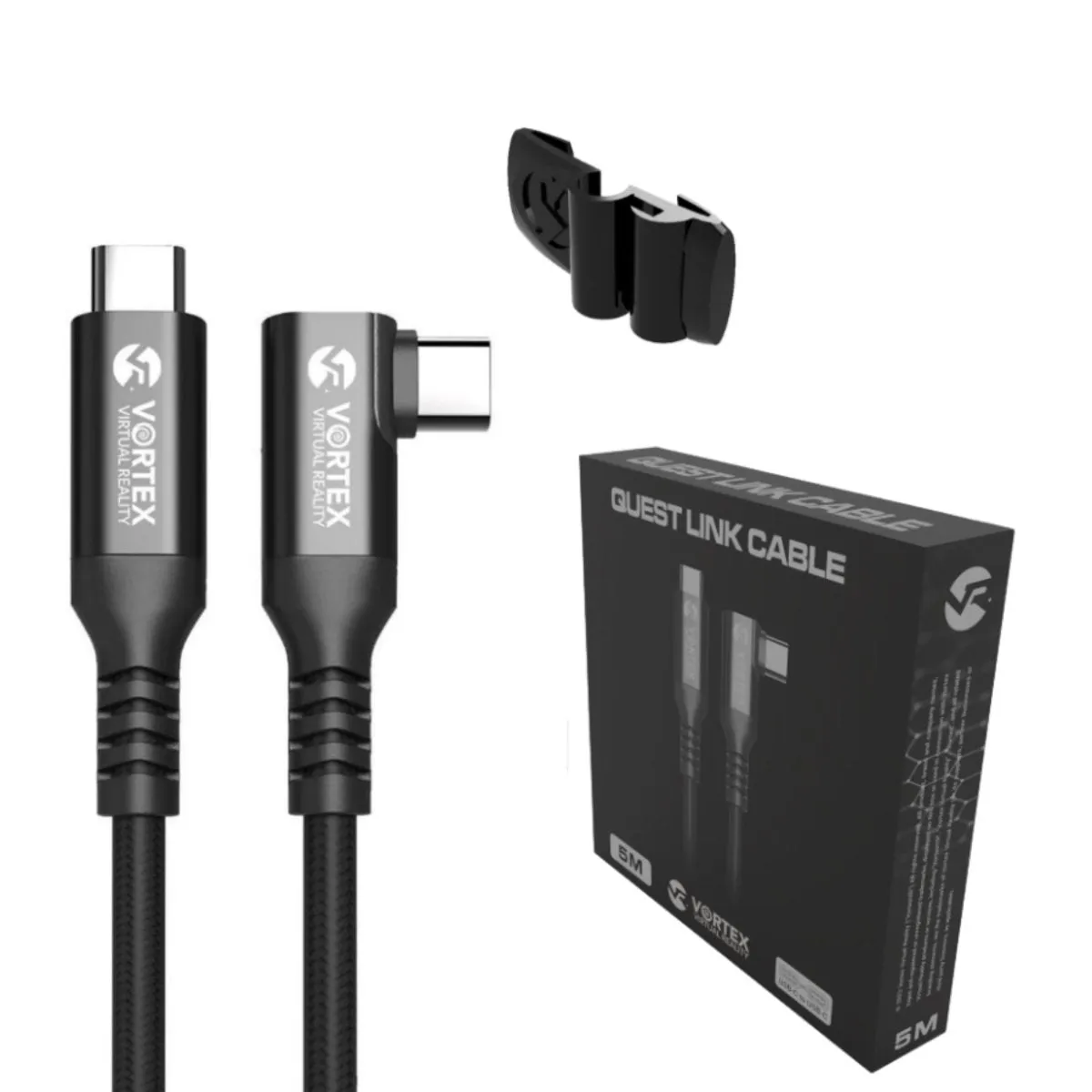 VortexVR cable 5m   Fastener | USB-C | for Quest 3 Quest 3S Quest 2