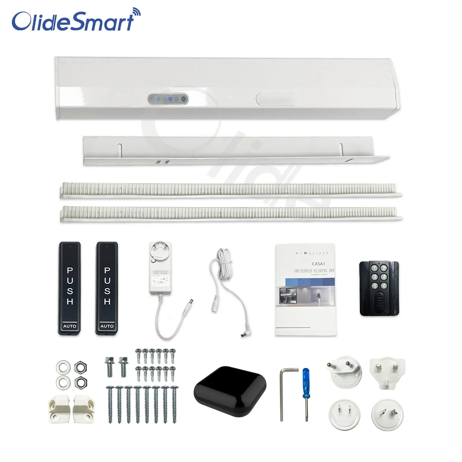 WiFi Pocket Electric Sliding Door Opener CASA1 with RF Remote, Smart Phone Control Door Closer