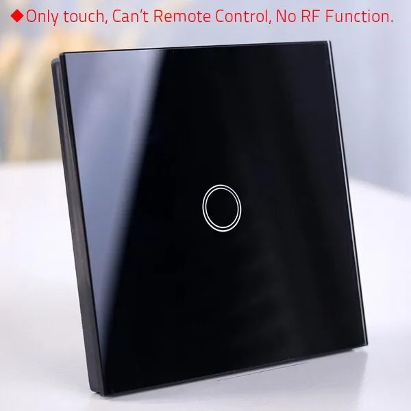 Wireless Wall Light switch touch EU Standard Smart light Switch, 130-240V 1234 Gang Glass Panel Remote Control Touch wall Switch