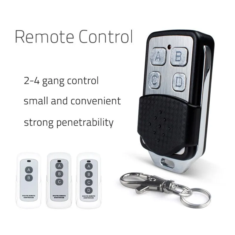 Wireless Wall Light switch touch EU Standard Smart light Switch, 130-240V 1234 Gang Glass Panel Remote Control Touch wall Switch