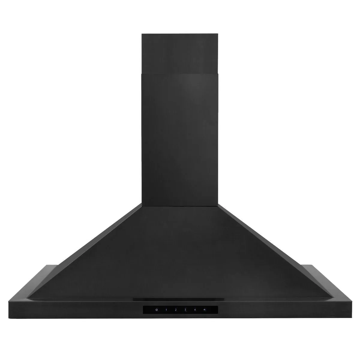 ZLINE 4-Piece Appliance Package - 30-Inch Rangetop with Brass Burners, Refrigerator, 30-Inch Electric Double Wall Oven, and Convertible Wall Mount Hood in Black Stainless Steel (4KPR-RTBRH30-AWD)