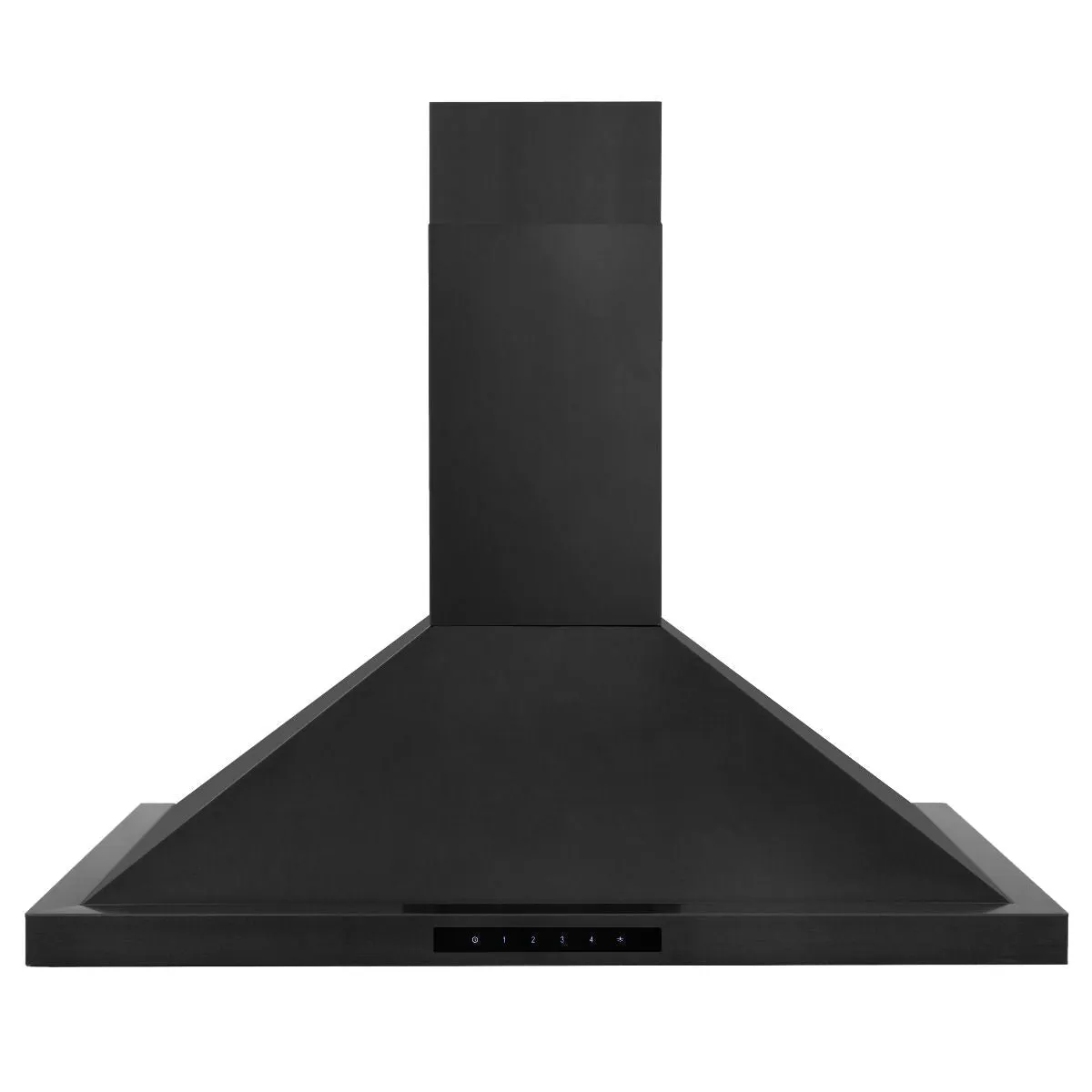 ZLINE 4-Piece Appliance Package - 48-Inch Rangetop with Brass Burners, Refrigerator, 30-Inch Electric Double Wall Oven, and Convertible Wall Mount Hood in Black Stainless Steel (4KPR-RTBRH48-AWD)